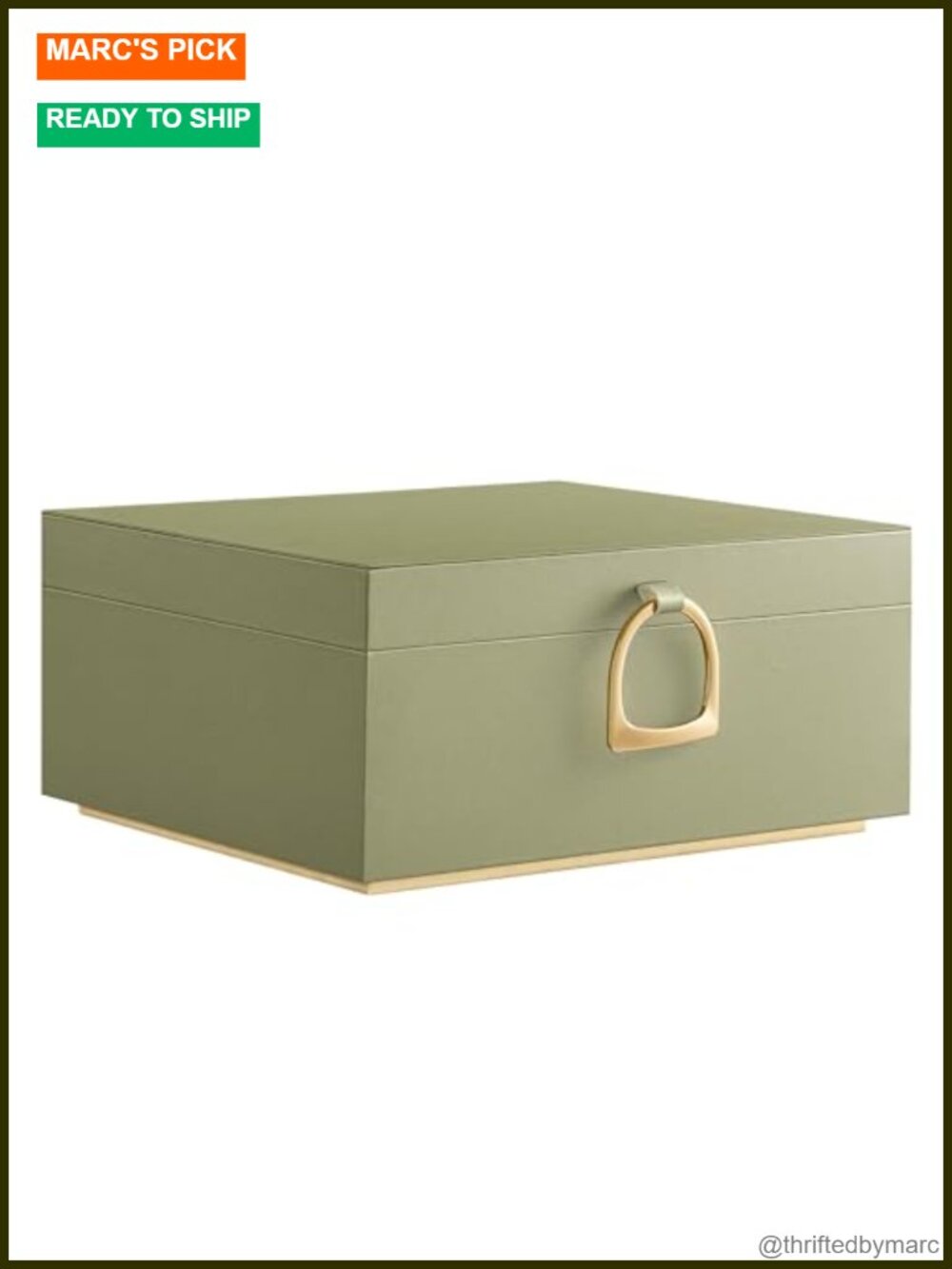 Jewelry Box 2 Layer Organizer with Handle Removable Tray Velvet Lined MDF